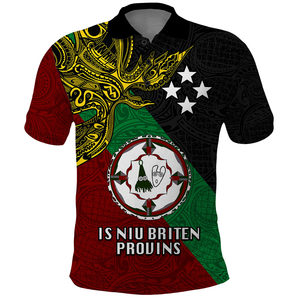 Papua New Guinea East New Britain Province Polo Shirt PNG Birds Of Paradise Polynesian Arty Style LT03 Green - Polynesian Pride