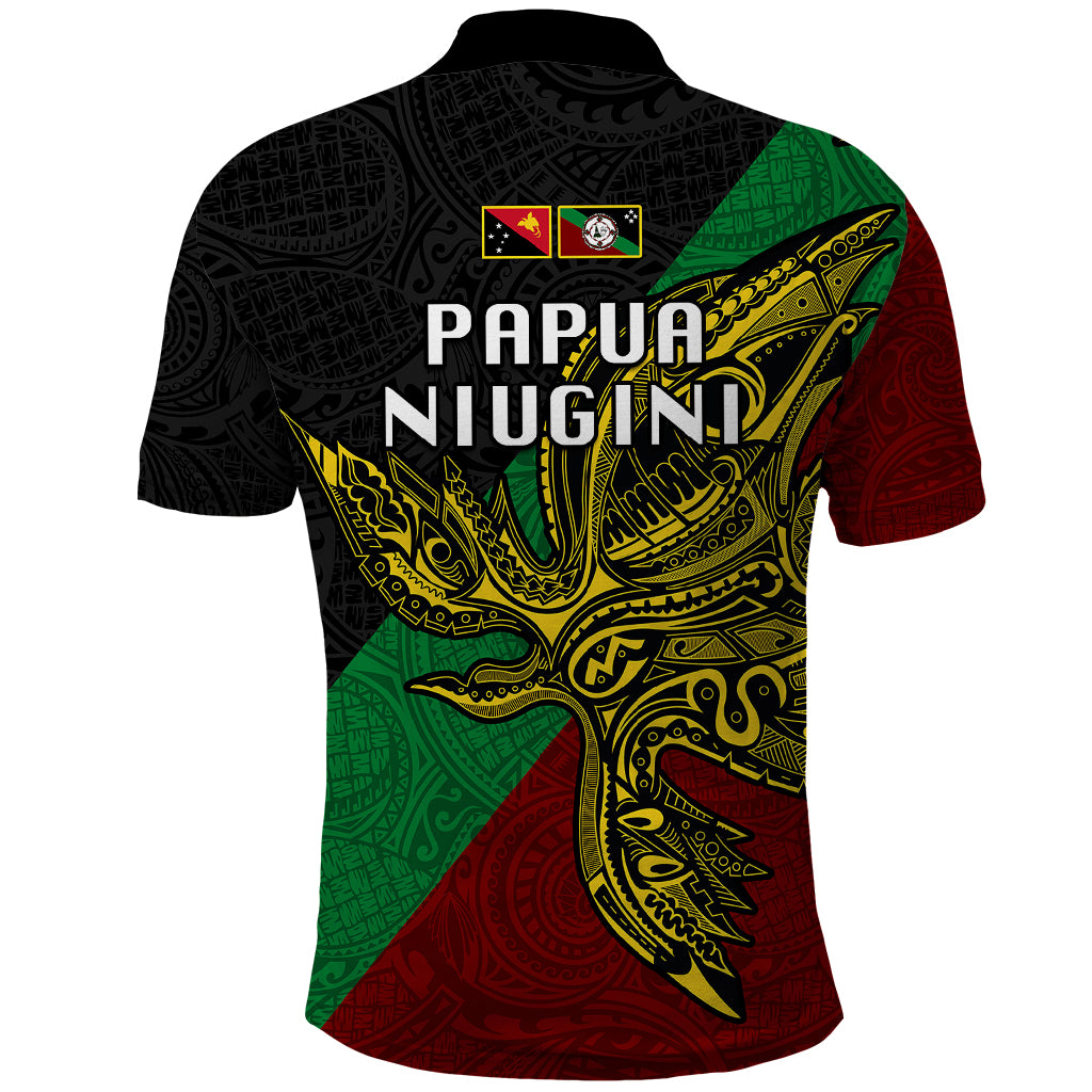Papua New Guinea East New Britain Province Polo Shirt PNG Birds Of Paradise Polynesian Arty Style LT03 - Polynesian Pride