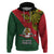 Papua New Guinea East Sepik Province Hoodie PNG Birds Of Paradise Polynesian Arty Style LT03 Green - Polynesian Pride