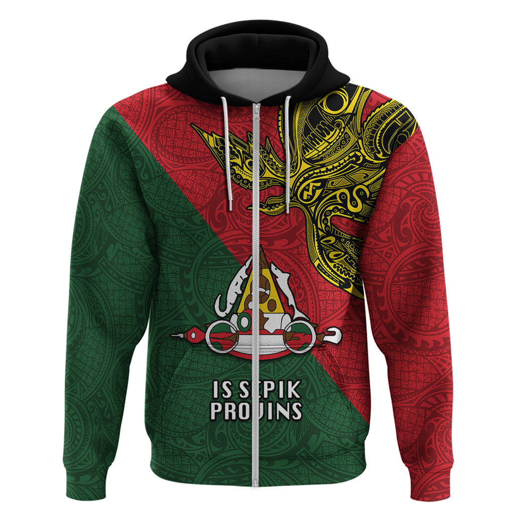 Papua New Guinea East Sepik Province Hoodie PNG Birds Of Paradise Polynesian Arty Style LT03 - Polynesian Pride