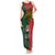 Papua New Guinea East Sepik Province Tank Maxi Dress PNG Birds Of Paradise Polynesian Arty Style LT03 Women Green - Polynesian Pride