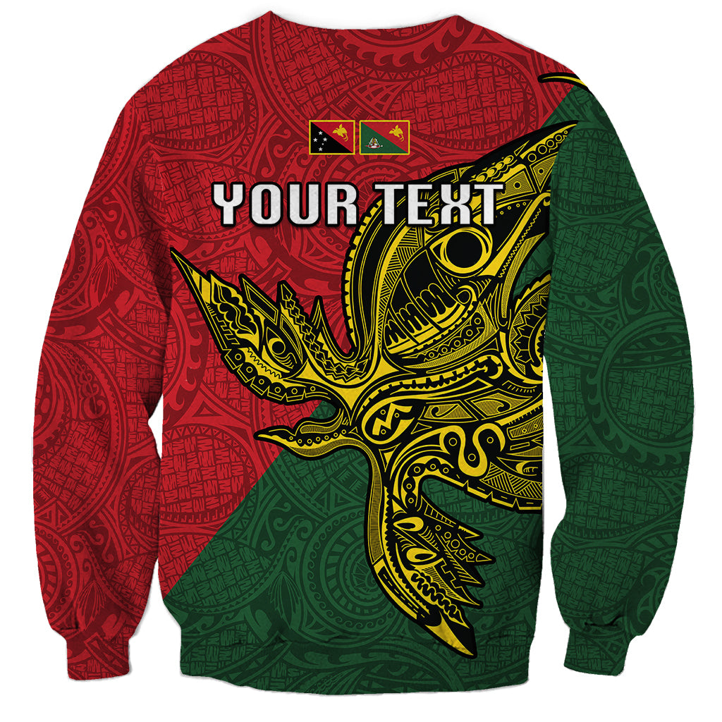 Custom Papua New Guinea East Sepik Province Sweatshirt PNG Birds Of Paradise Polynesian Arty Style LT03 - Polynesian Pride