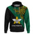 Papua New Guinea Enga Province Hoodie PNG Birds Of Paradise Polynesian Arty Style LT03 Green - Polynesian Pride