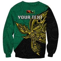 Custom Papua New Guinea Enga Province Sweatshirt PNG Birds Of Paradise Polynesian Arty Style LT03 - Polynesian Pride