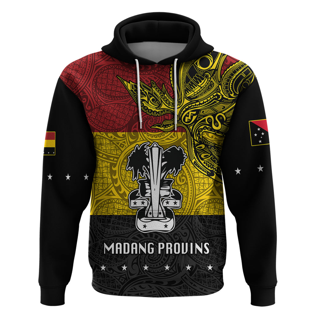 Papua New Guinea Madang Province Hoodie PNG Birds Of Paradise Polynesian Arty Style LT03 Yellow - Polynesian Pride