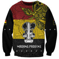 Papua New Guinea Madang Province Sweatshirt PNG Birds Of Paradise Polynesian Arty Style LT03 Unisex Yellow - Polynesian Pride