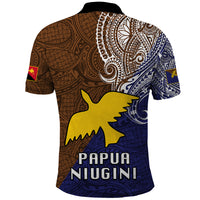 Papua New Guinea Manus Province Polo Shirt PNG Birds Of Paradise Polynesian Arty Style LT03 - Polynesian Pride