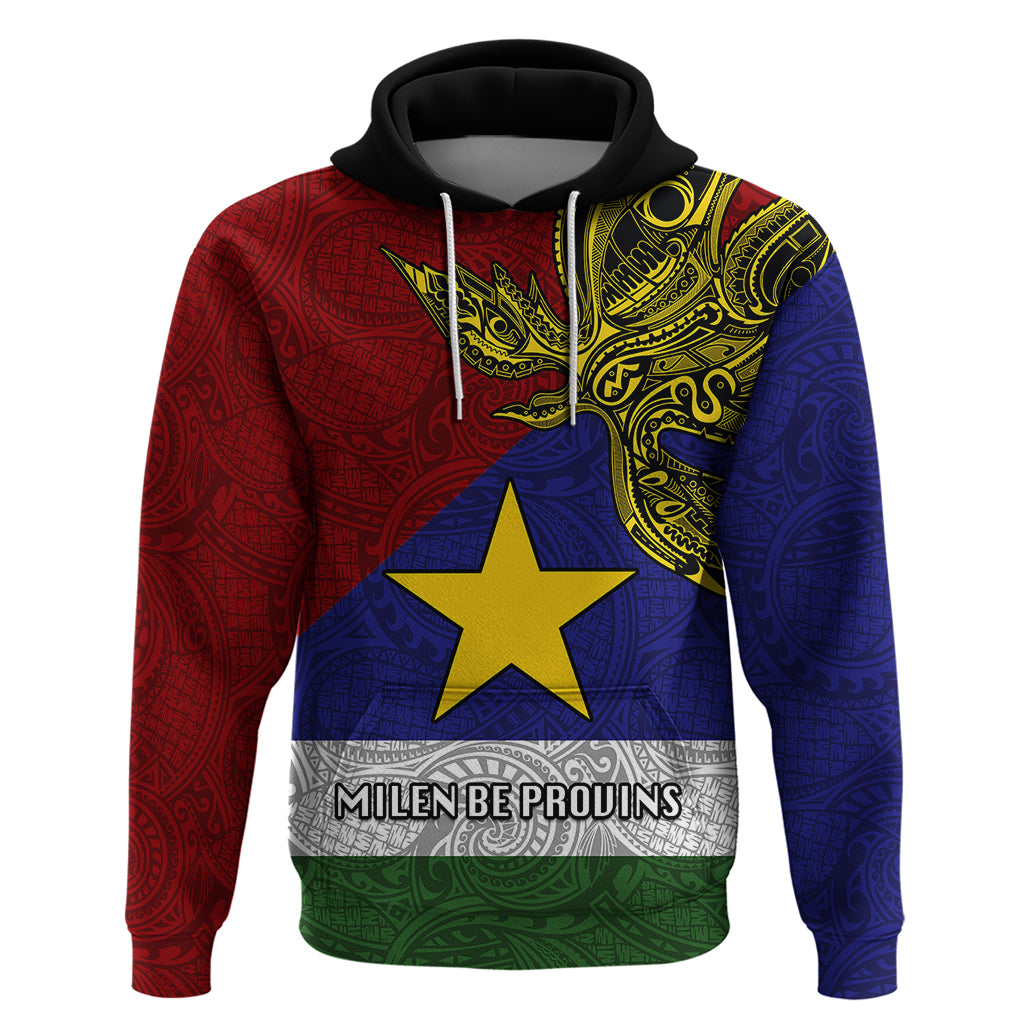 Papua New Guinea Milne Bay Province Hoodie PNG Birds Of Paradise Polynesian Arty Style LT03 Blue - Polynesian Pride