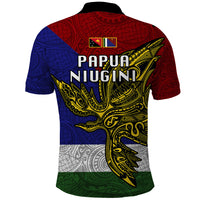 Papua New Guinea Milne Bay Province Polo Shirt PNG Birds Of Paradise Polynesian Arty Style LT03 - Polynesian Pride