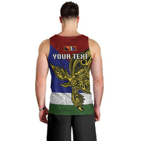 Custom Papua New Guinea Milne Bay Province Men Tank Top PNG Birds Of Paradise Polynesian Arty Style LT03 - Polynesian Pride