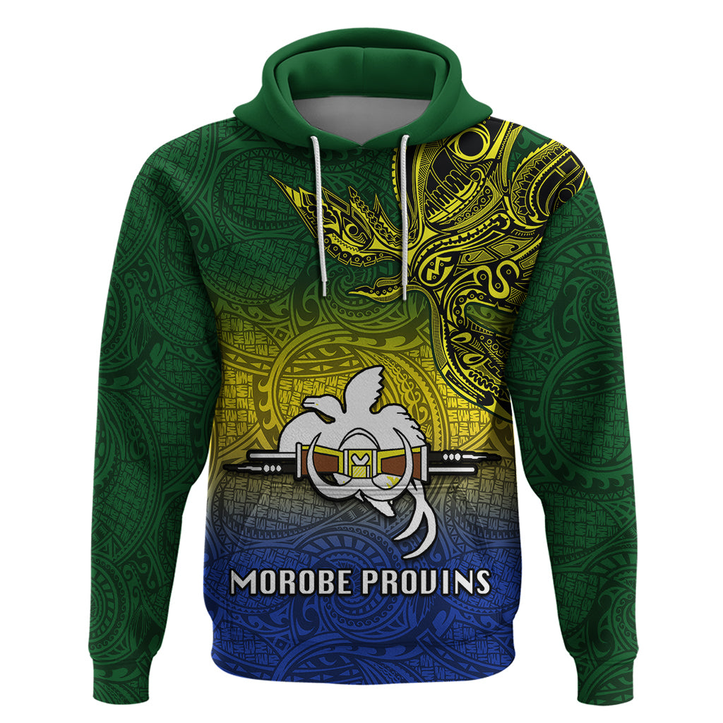 Papua New Guinea Morobe Province Hoodie PNG Birds Of Paradise Polynesian Arty Style LT03 Yellow - Polynesian Pride