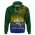 Papua New Guinea Morobe Province Hoodie PNG Birds Of Paradise Polynesian Arty Style LT03 Yellow - Polynesian Pride