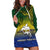 Papua New Guinea Morobe Province Hoodie Dress PNG Birds Of Paradise Polynesian Arty Style LT03 Yellow - Polynesian Pride