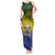 Custom Papua New Guinea Morobe Province Tank Maxi Dress PNG Birds Of Paradise Polynesian Arty Style LT03 Women Yellow - Polynesian Pride