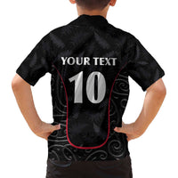 Custom New Zealand Rugby Family Matching Puletasi and Hawaiian Shirt Maori All Black Championship 2024 and Silver Fern LT03 - Polynesian Pride