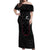 Custom New Zealand Rugby Off Shoulder Maxi Dress Maori All Black Championship 2024 and Silver Fern