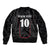 Custom New Zealand Rugby Sleeve Zip Bomber Jacket Maori All Black Championship 2024 and Silver Fern