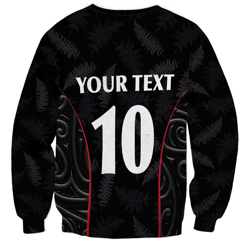 Custom New Zealand Rugby Sweatshirt Maori All Black Championship 2024 and Silver Fern