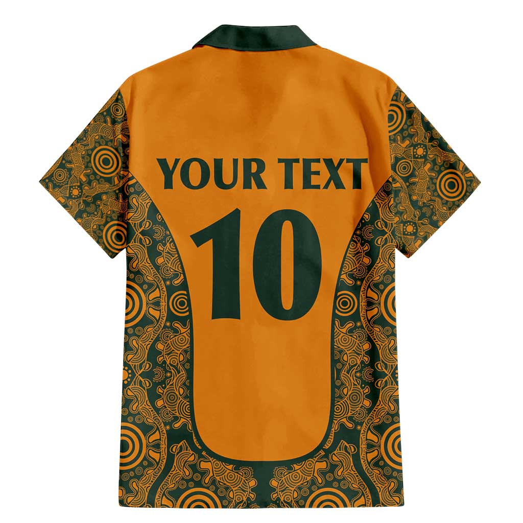 Custom Australia Rugby Championship 2024 Family Matching Mermaid Dress and Hawaiian Shirt Aboriginal Art Tattoo Pattern LT03 - Polynesian Pride