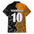 Custom New Zealand and Australia Rugby Championship 2024 Family Matching Tank Maxi Dress and Hawaiian Shirt Maori Warrior and Kangaroo Mascot with Fern Aboriginal