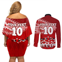 personalised-tonga-rugby-couples-matching-off-shoulder-short-dress-and-long-sleeve-button-shirts-sipi-tau-dance-ngatu-pattern