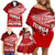 Personalised Tonga Rugby Family Matching Off Shoulder Short Dress and Hawaiian Shirt Sipi Tau Dance Ngatu Pattern LT03 - Polynesian Pride