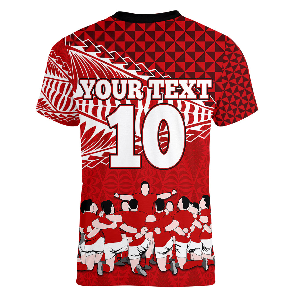 personalised-tonga-rugby-women-v-neck-t-shirt-sipi-tau-dance-ngatu-pattern