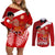 tonga-rugby-couples-matching-off-shoulder-short-dress-and-long-sleeve-button-shirts-sipi-tau-dance-coat-of-arms-ngatu-pattern