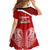 Tonga Rugby Family Matching Off Shoulder Short Dress and Hawaiian Shirt Sipi Tau Dance Coat of Arms Ngatu Pattern LT03 - Polynesian Pride