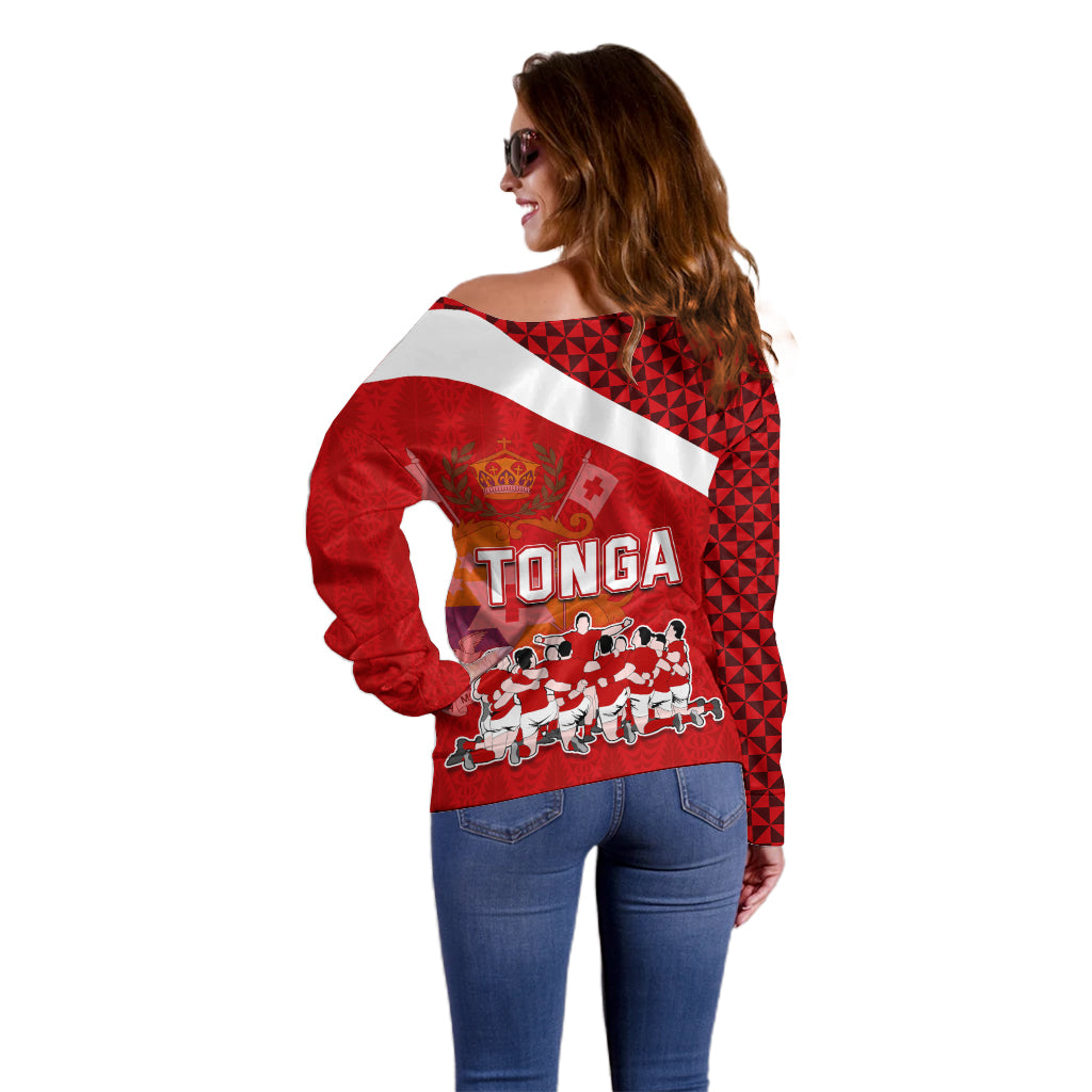 tonga-rugby-off-shoulder-sweater-sipi-tau-dance-coat-of-arms-ngatu-pattern