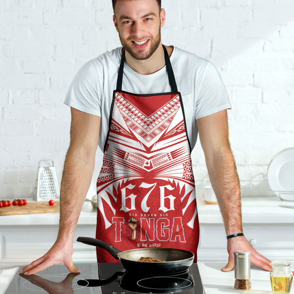 Tonga Rugby Apron Sipi Tau - Six Seven Six to the World LT03 - Polynesian Pride