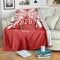 Tonga Rugby Blanket Sipi Tau - Six Seven Six to the World LT03 Red - Polynesian Pride