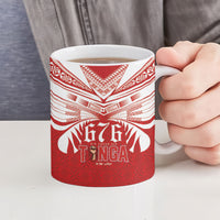 Tonga Rugby Ceramic Mug Sipi Tau - Six Seven Six to the World LT03 - Polynesian Pride