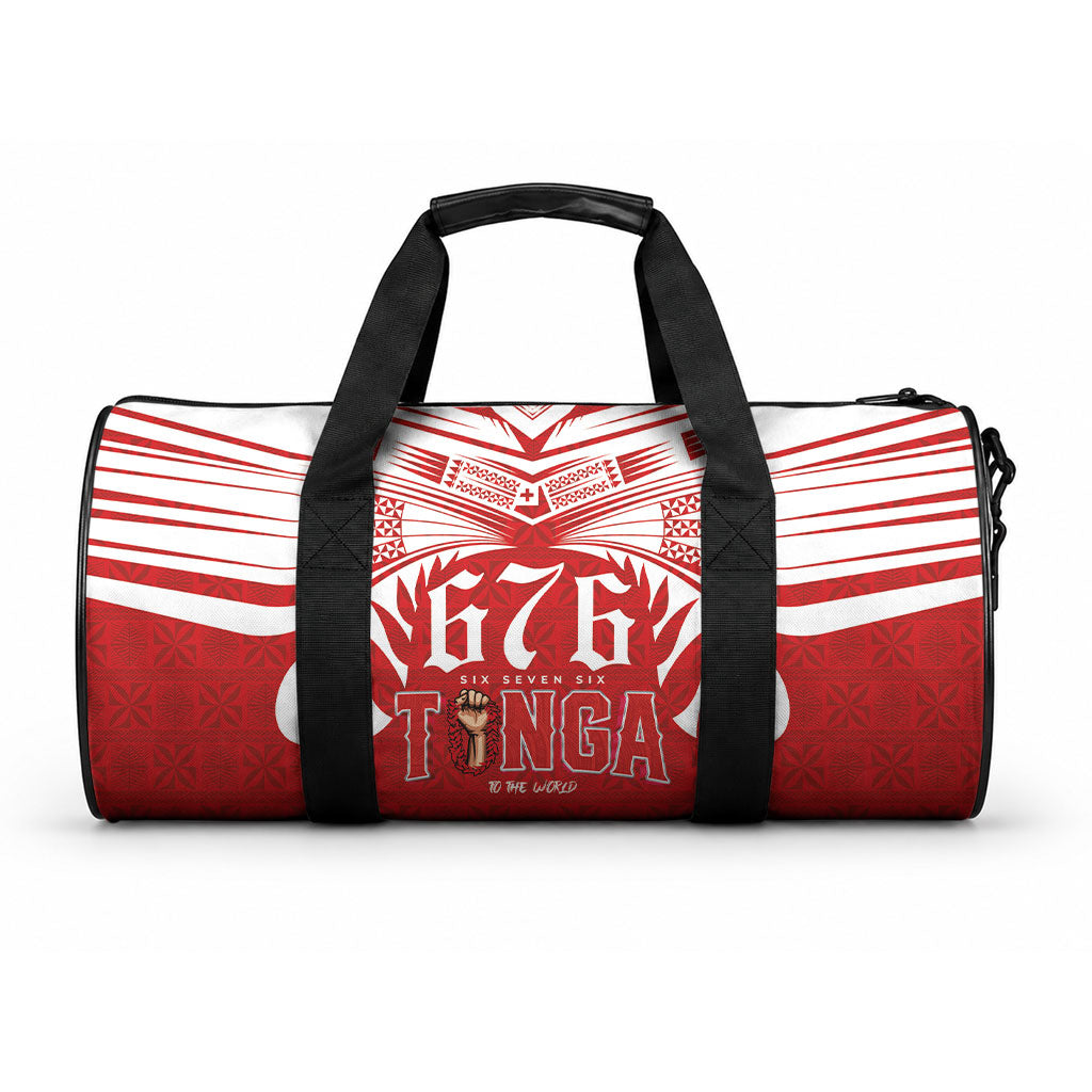 Tonga Rugby Duffle Bag Sipi Tau - Six Seven Six to the World LT03 One size Red - Polynesian Pride