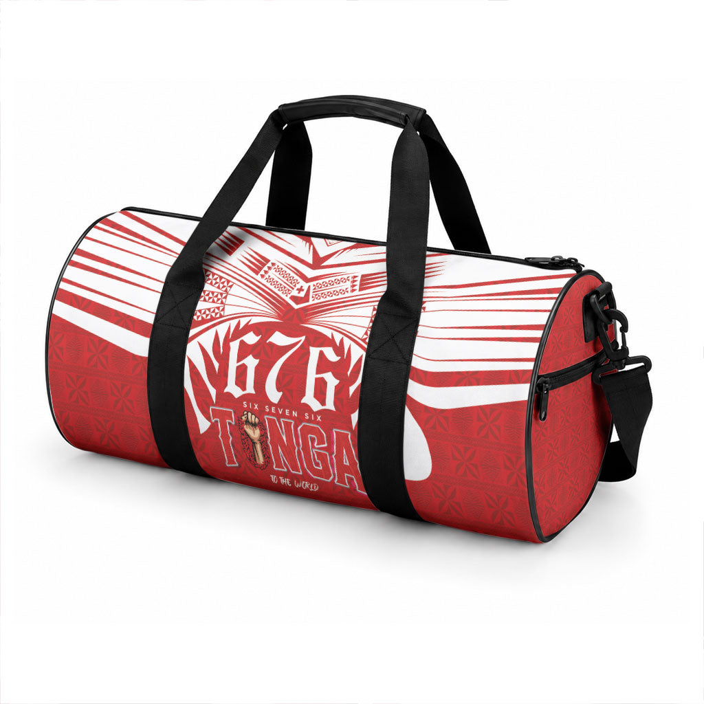 Tonga Rugby Duffle Bag Sipi Tau - Six Seven Six to the World LT03 - Polynesian Pride