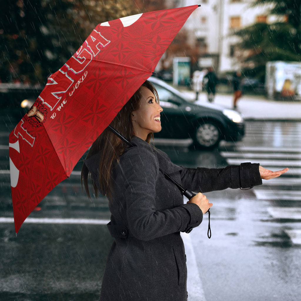 Tonga Rugby Umbrella Sipi Tau - Six Seven Six to the World LT03 - Polynesian Pride