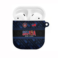 Toa Samoa Rugby AirPods Case Siva Tau - Samoan Warriors Pacific Pattern LT03 Navy - Polynesian Pride