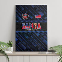 Toa Samoa Rugby Canvas Wall Art Siva Tau - Samoan Warriors Pacific Pattern LT03 - Polynesian Pride