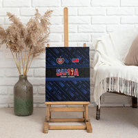 Toa Samoa Rugby Canvas Wall Art Siva Tau - Samoan Warriors Pacific Pattern LT03 - Polynesian Pride
