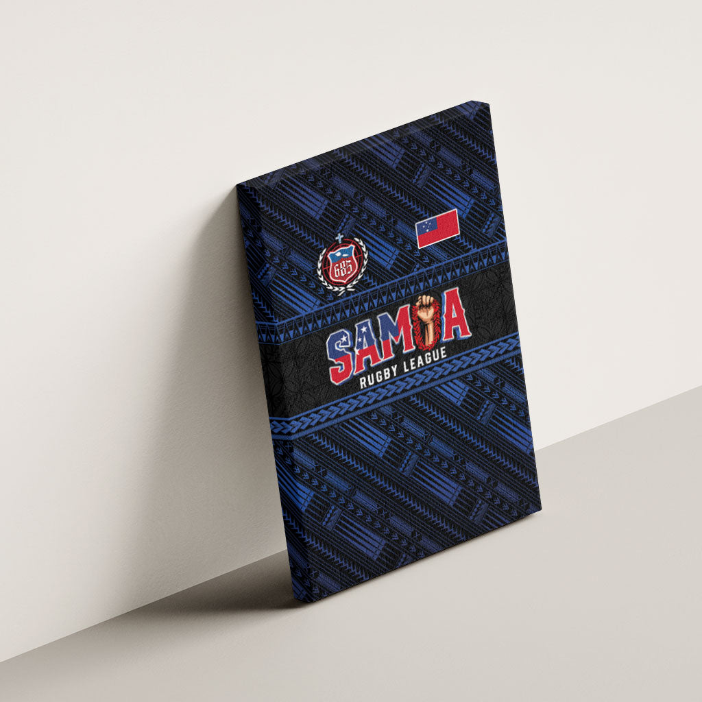 Toa Samoa Rugby Canvas Wall Art Siva Tau - Samoan Warriors Pacific Pattern LT03 - Polynesian Pride