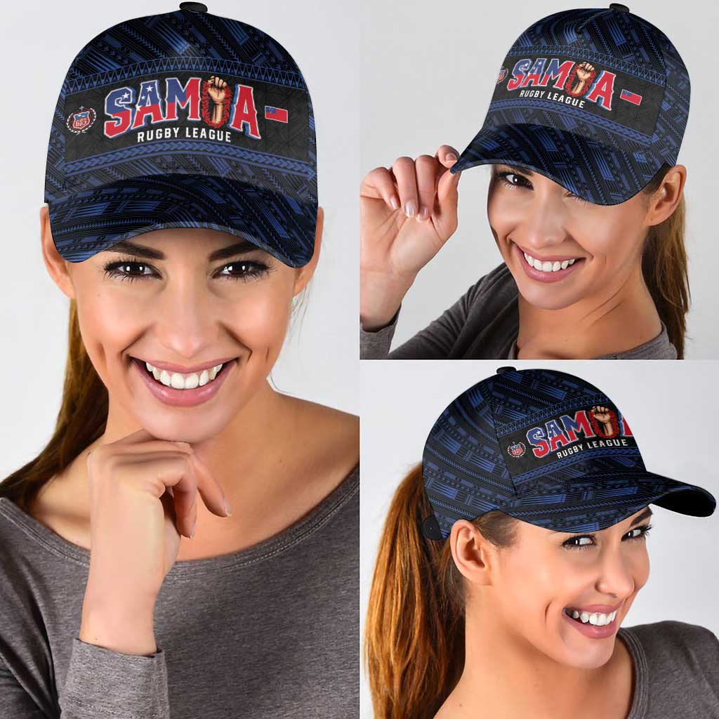 Toa Samoa Rugby Classic Cap Siva Tau - Samoan Warriors Pacific Pattern LT03 - Polynesian Pride