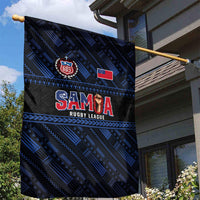 Toa Samoa Rugby Garden Flag Siva Tau - Samoan Warriors Pacific Pattern LT03 - Polynesian Pride