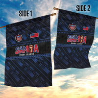 Toa Samoa Rugby Garden Flag Siva Tau - Samoan Warriors Pacific Pattern LT03 - Polynesian Pride
