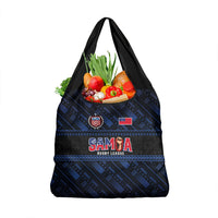 Toa Samoa Rugby Grocery Bag Siva Tau - Samoan Warriors Pacific Pattern LT03 1-pack One Size Navy - Polynesian Pride