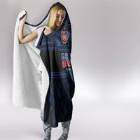 Toa Samoa Rugby Hooded Blanket Siva Tau - Samoan Warriors Pacific Pattern LT03 - Polynesian Pride
