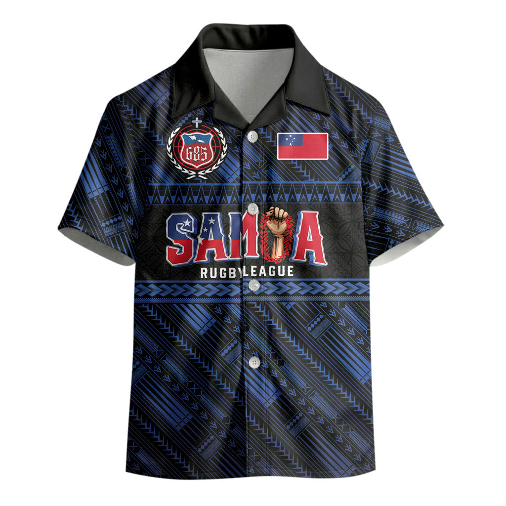 Toa Samoa Rugby Kid Hawaiian Shirt Siva Tau - Samoan Warriors Pacific Pattern LT03 - Polynesian Pride