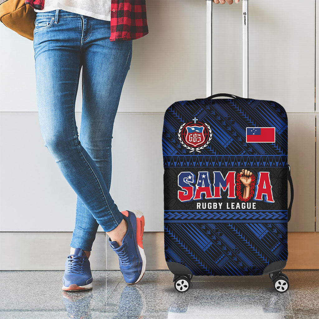 Toa Samoa Rugby Luggage Cover Siva Tau - Samoan Warriors Pacific Pattern LT03 - Polynesian Pride