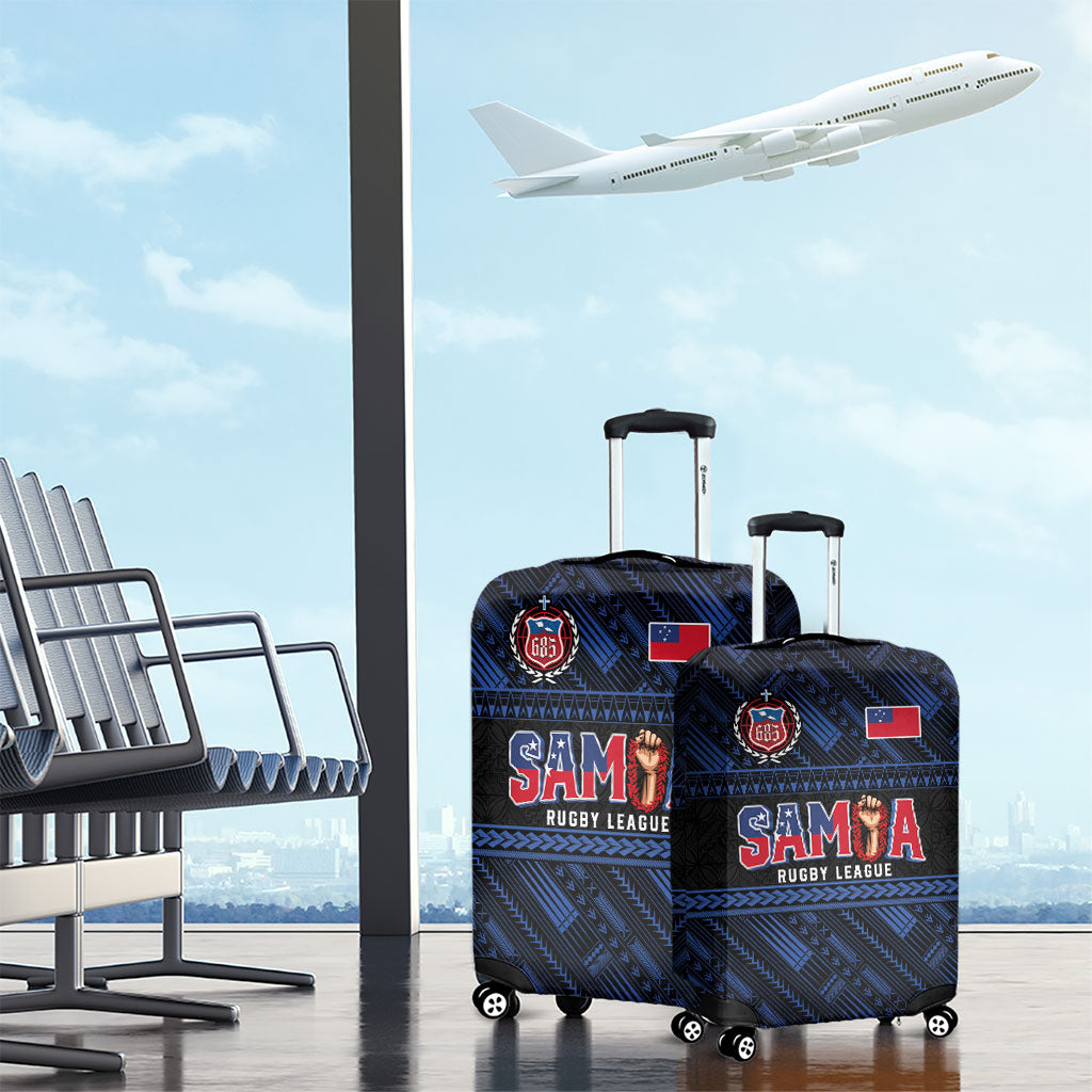 Toa Samoa Rugby Luggage Cover Siva Tau - Samoan Warriors Pacific Pattern LT03 - Polynesian Pride