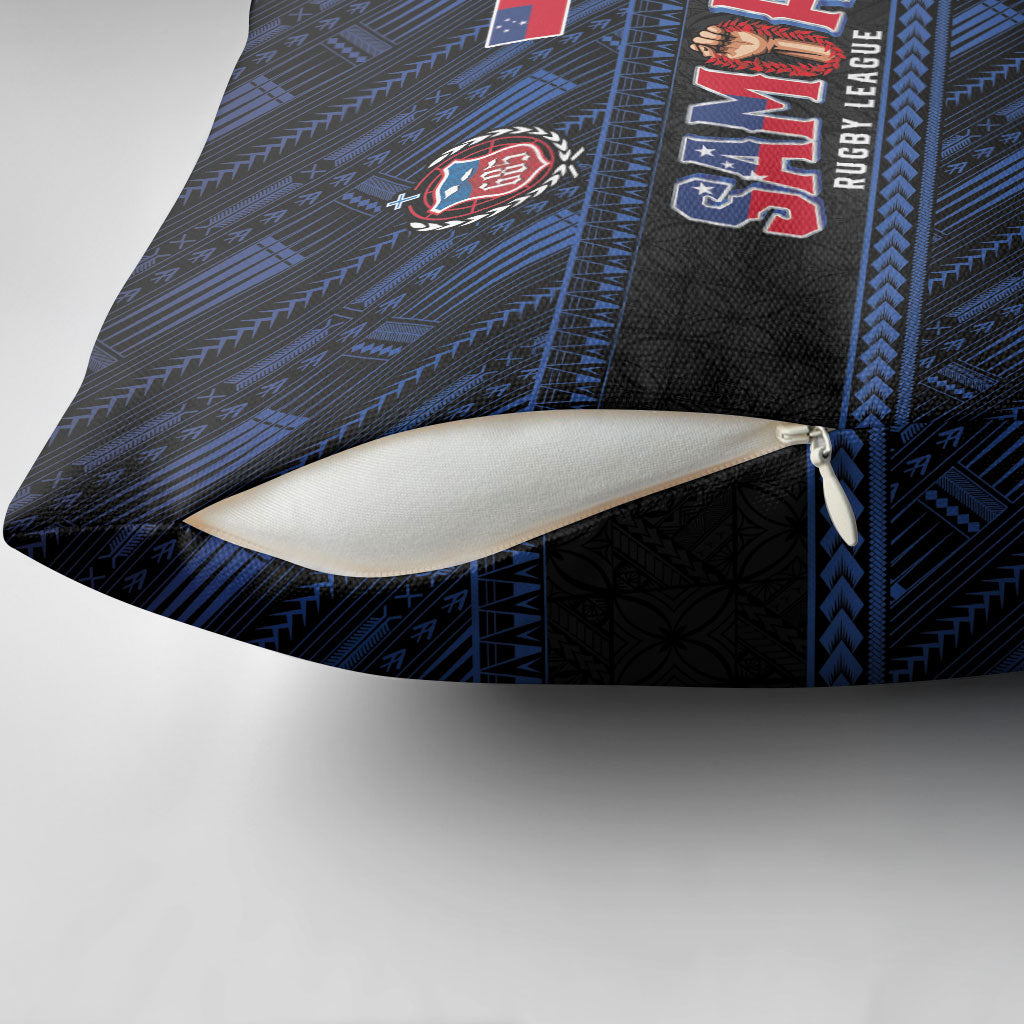 Toa Samoa Rugby Pillow Cover Siva Tau - Samoan Warriors Pacific Pattern LT03 - Polynesian Pride