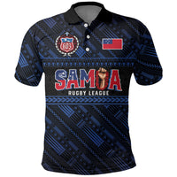 Toa Samoa Rugby Polo Shirt Siva Tau - Samoan Warriors Pacific Pattern